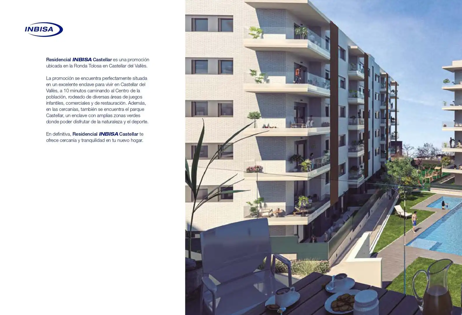 Vista exterior de Piso en venta en Castellar del Vallès con Calefacción, Jardín privado y Parquet