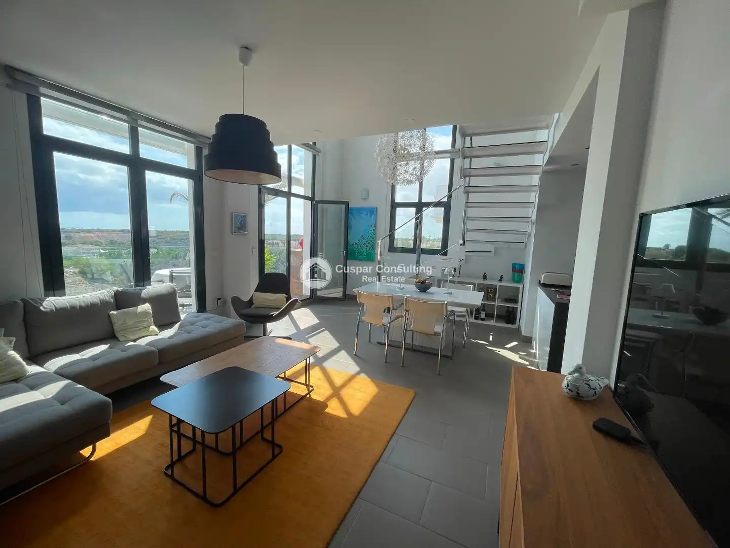 Sala d'estar de Àtic en venda en Orihuela amb Aire condicionat, Calefacció i Terrassa