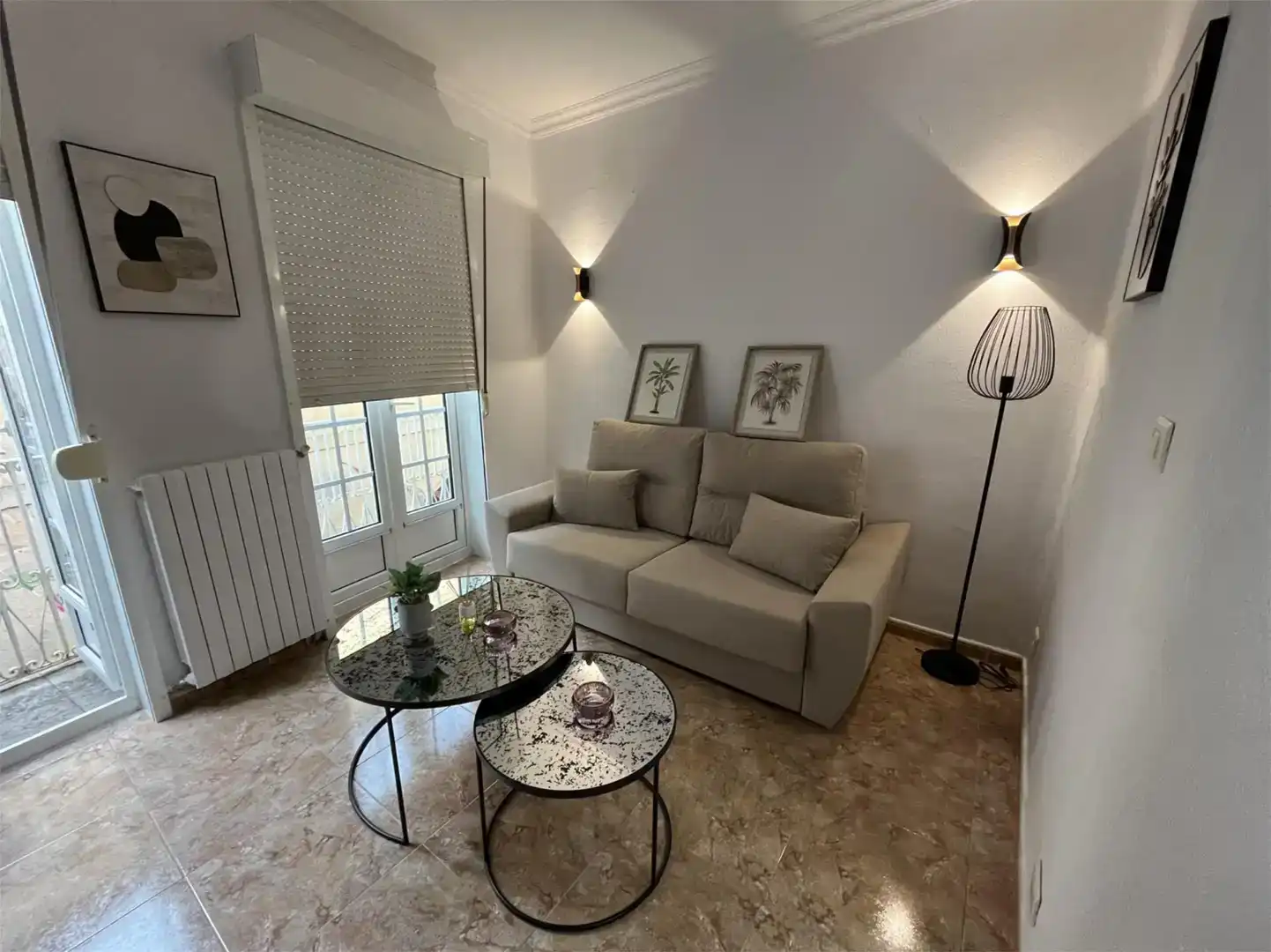 Sala d'estar de Casa adosada de lloguer en Centro - Echegaray