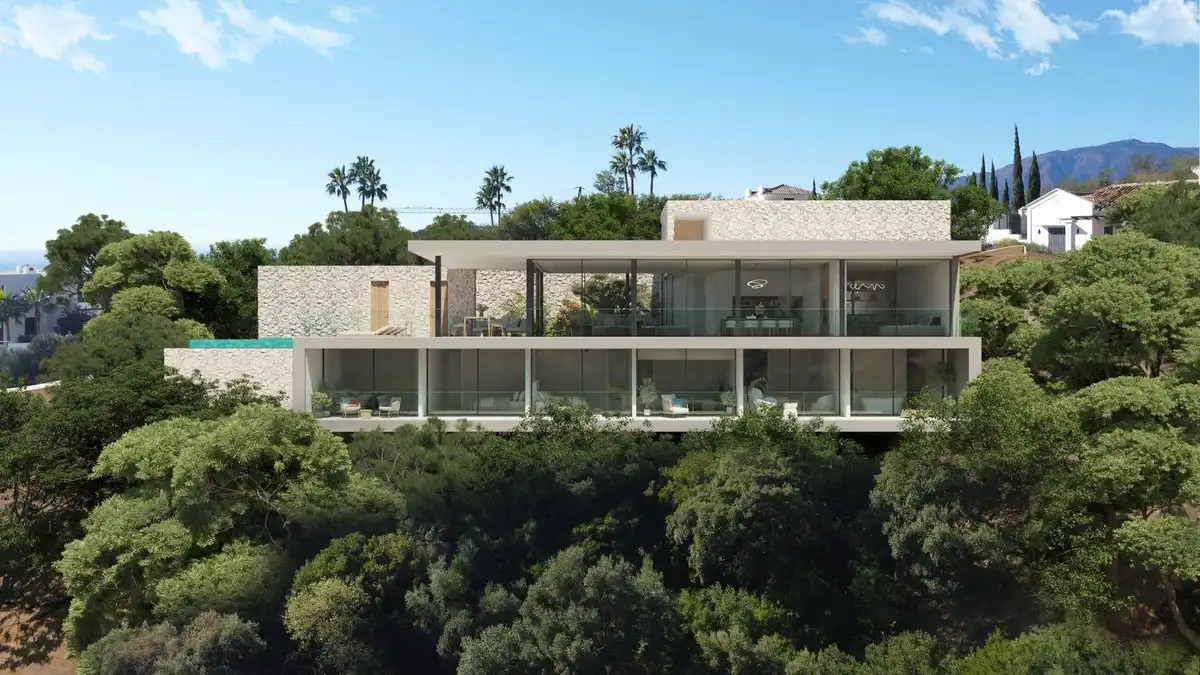 Exterior view of Houses for sale in Benahavís  with Air Conditioner, Private garden and Terrace