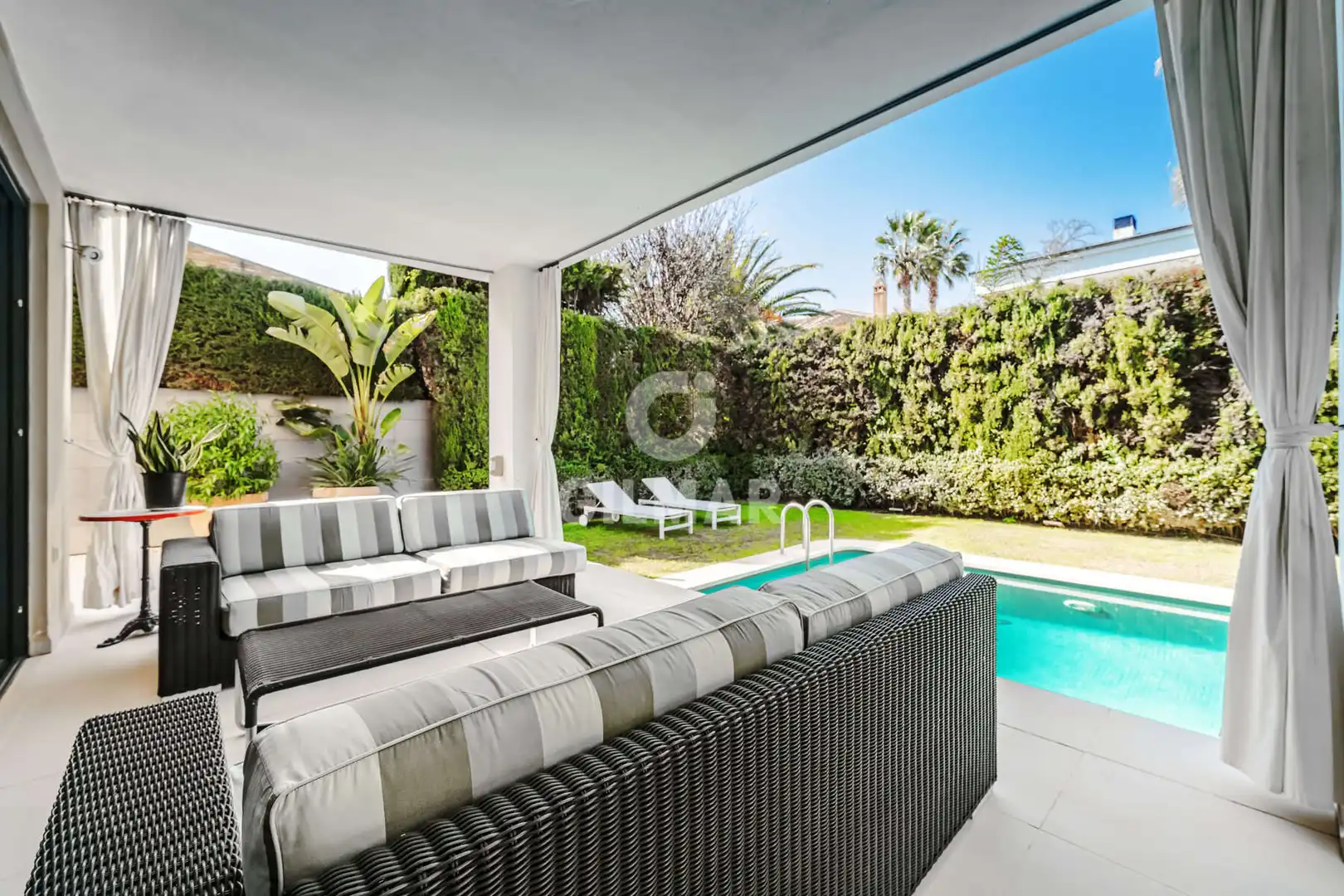 Jardín de Casa o chalet en venta en Bormujos con Calefacción, Jardín privado y Piscina