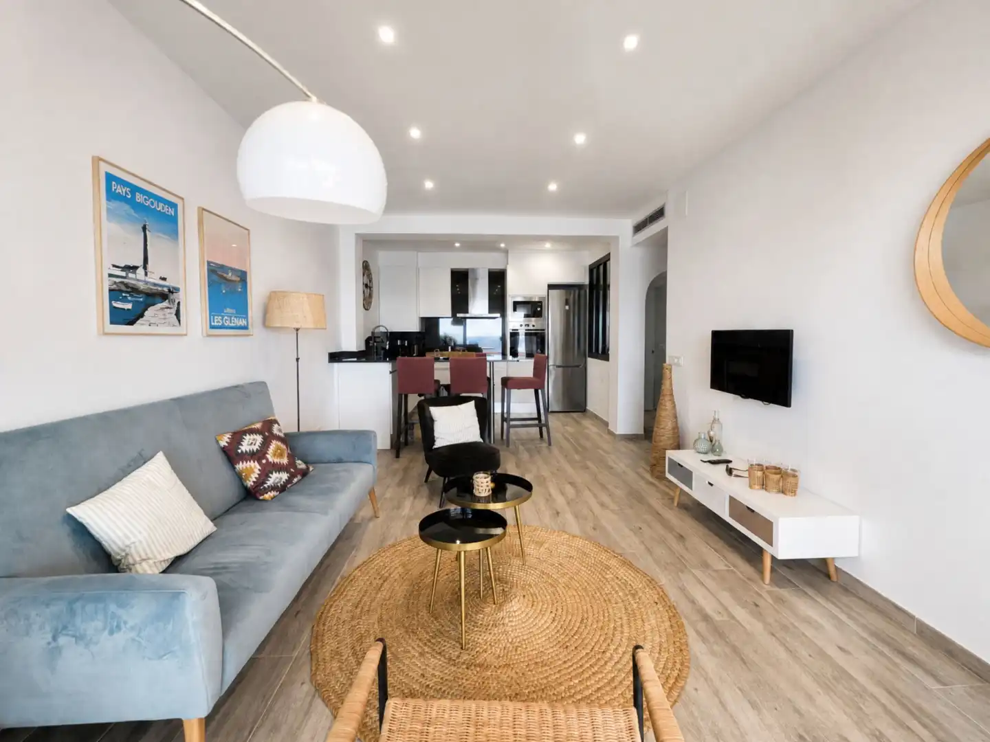 Living room of Flat for sale in Roses  with Air Conditioner, Heating and Terrace