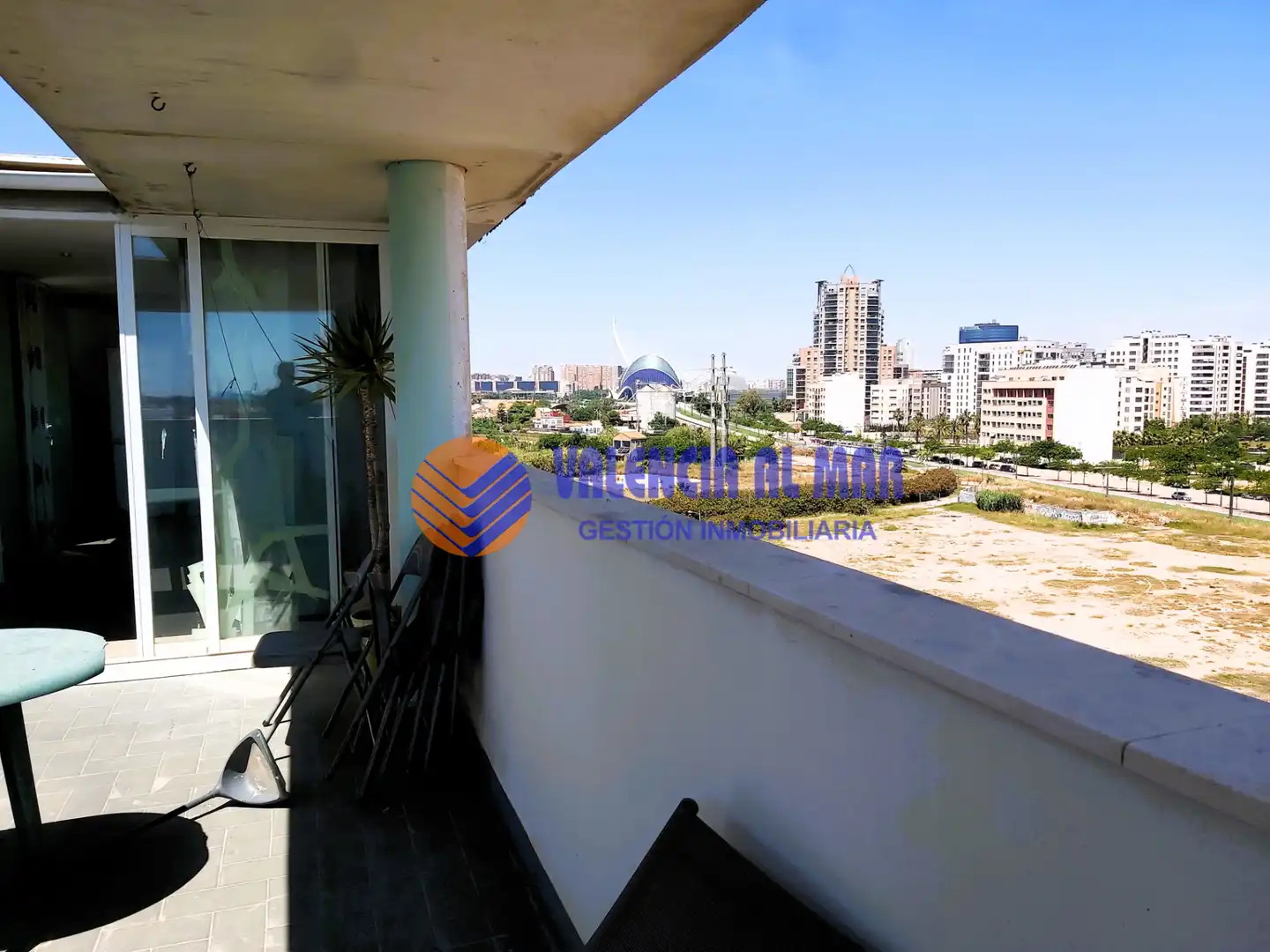 Terrasse von Dachboden zum Verkauf in Valencia mit Klimaanlage, Heizung und Parkett