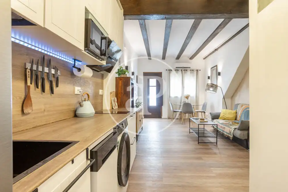 Küche von Wohnung zur Miete in Valencia mit Klimaanlage, Heizung und Terrasse