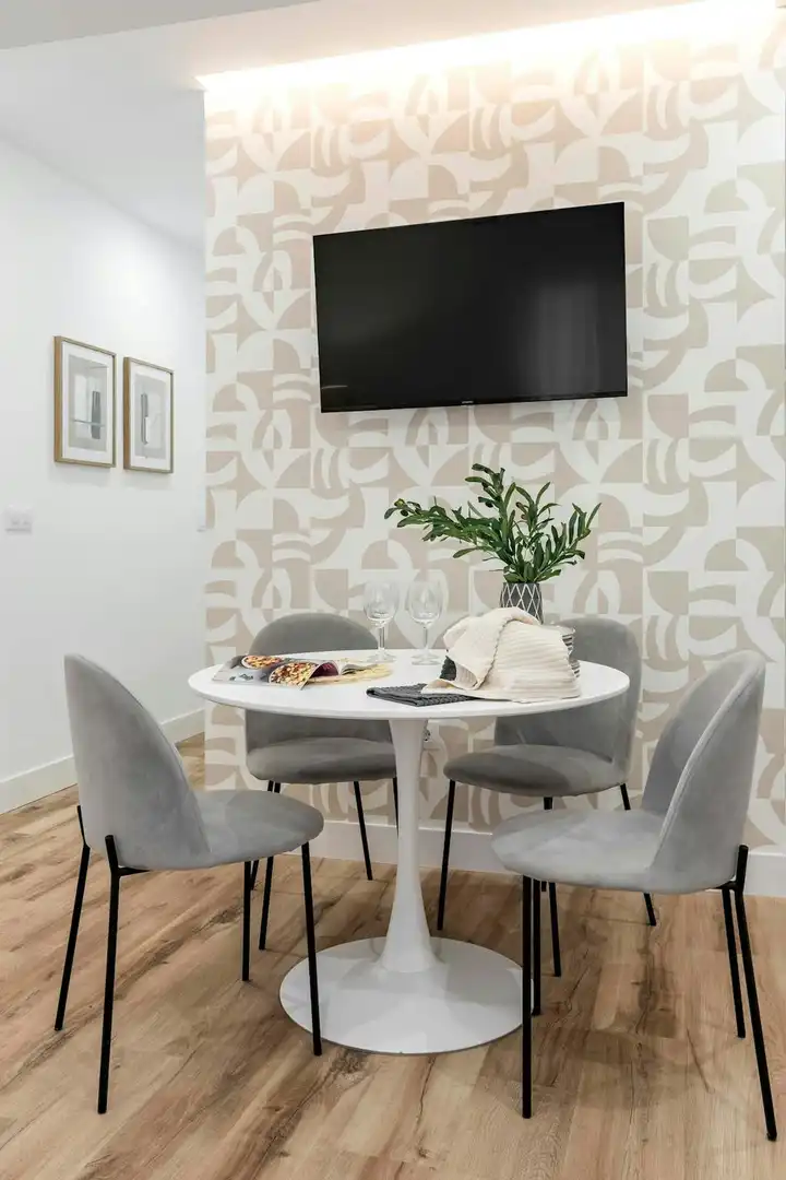 Esszimmer von Wohnung zur Miete in Madrid mit Klimaanlage, Möbliert und Waschmaschine