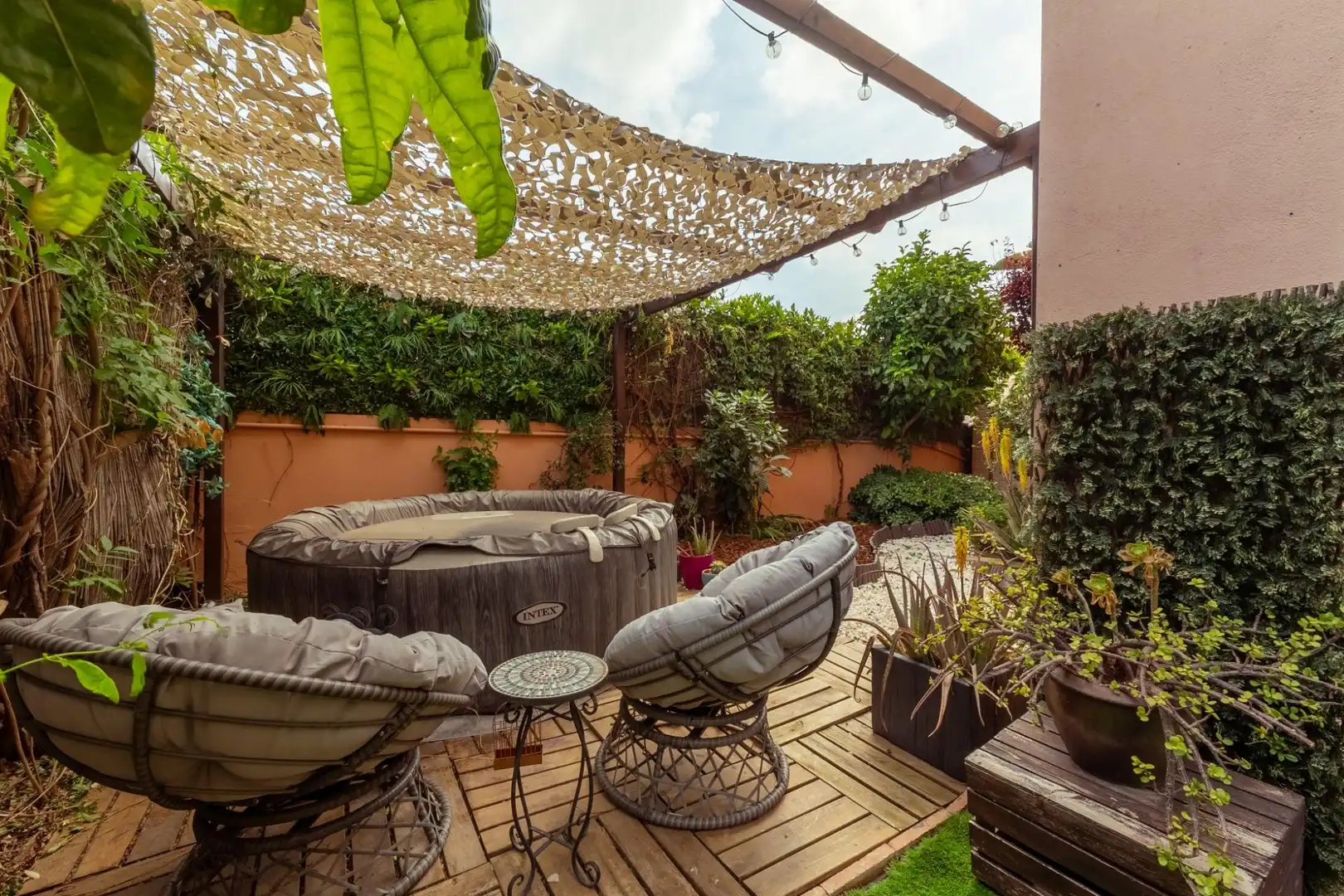 Terrassa de Casa adosada en venda en Benalmádena amb Aire condicionat, Jardí privat i Terrassa