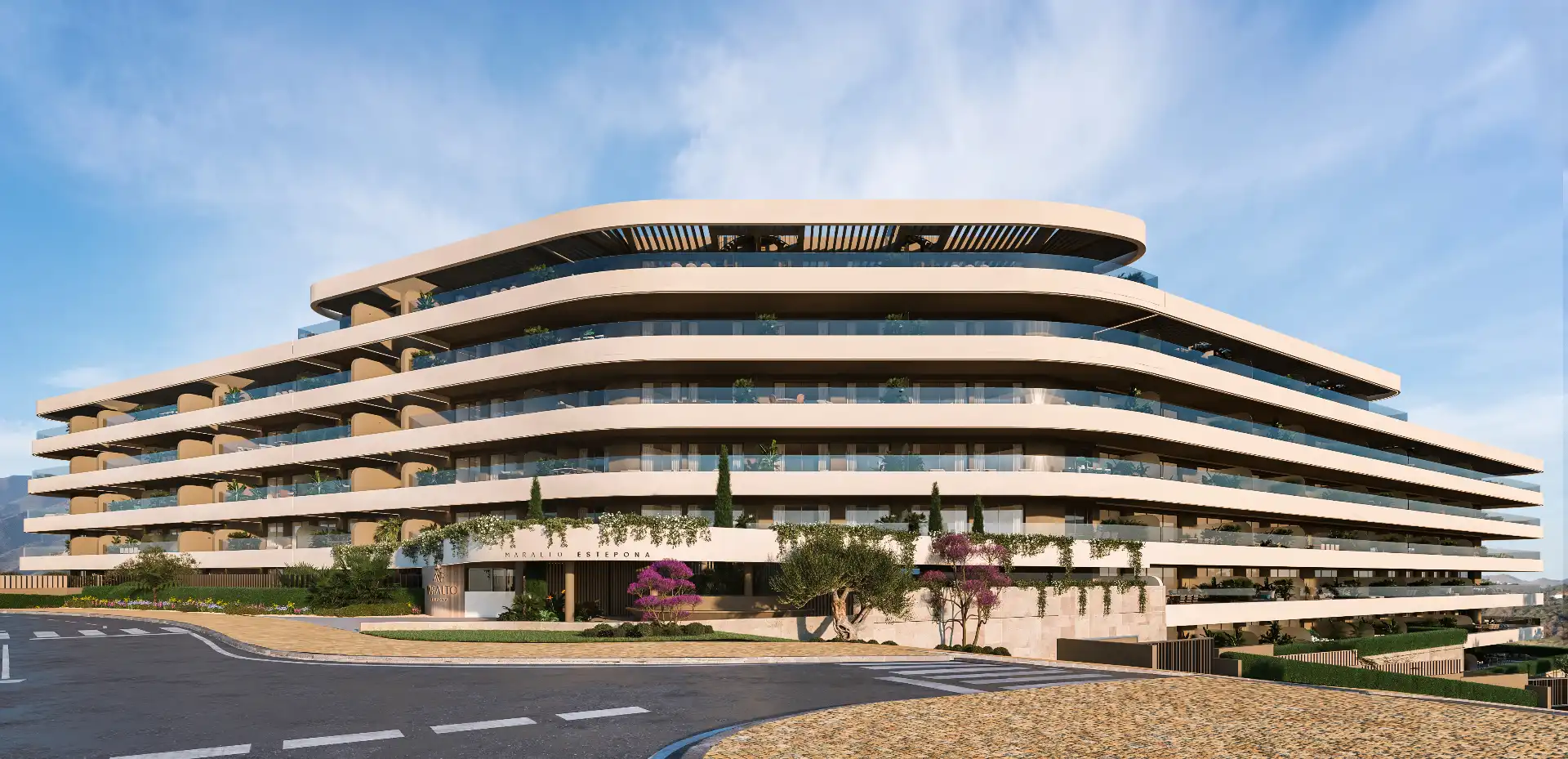 Vista exterior de Pis en venda en Estepona amb Aire condicionat, Calefacció i Terrassa
