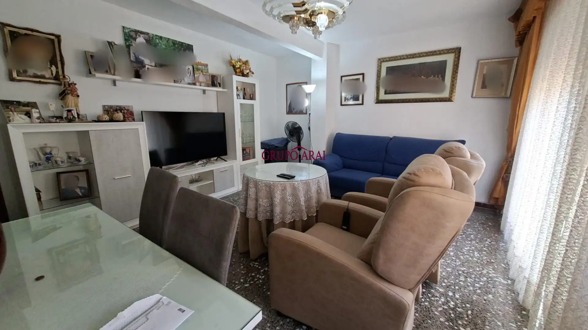 Living room of Flat for sale in Aspe  with Balcony