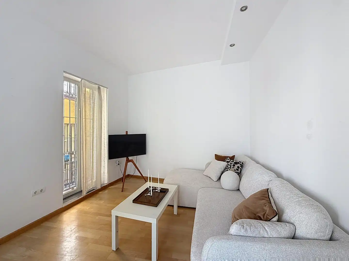 Sala de estar de Ático en venta en Sevilla