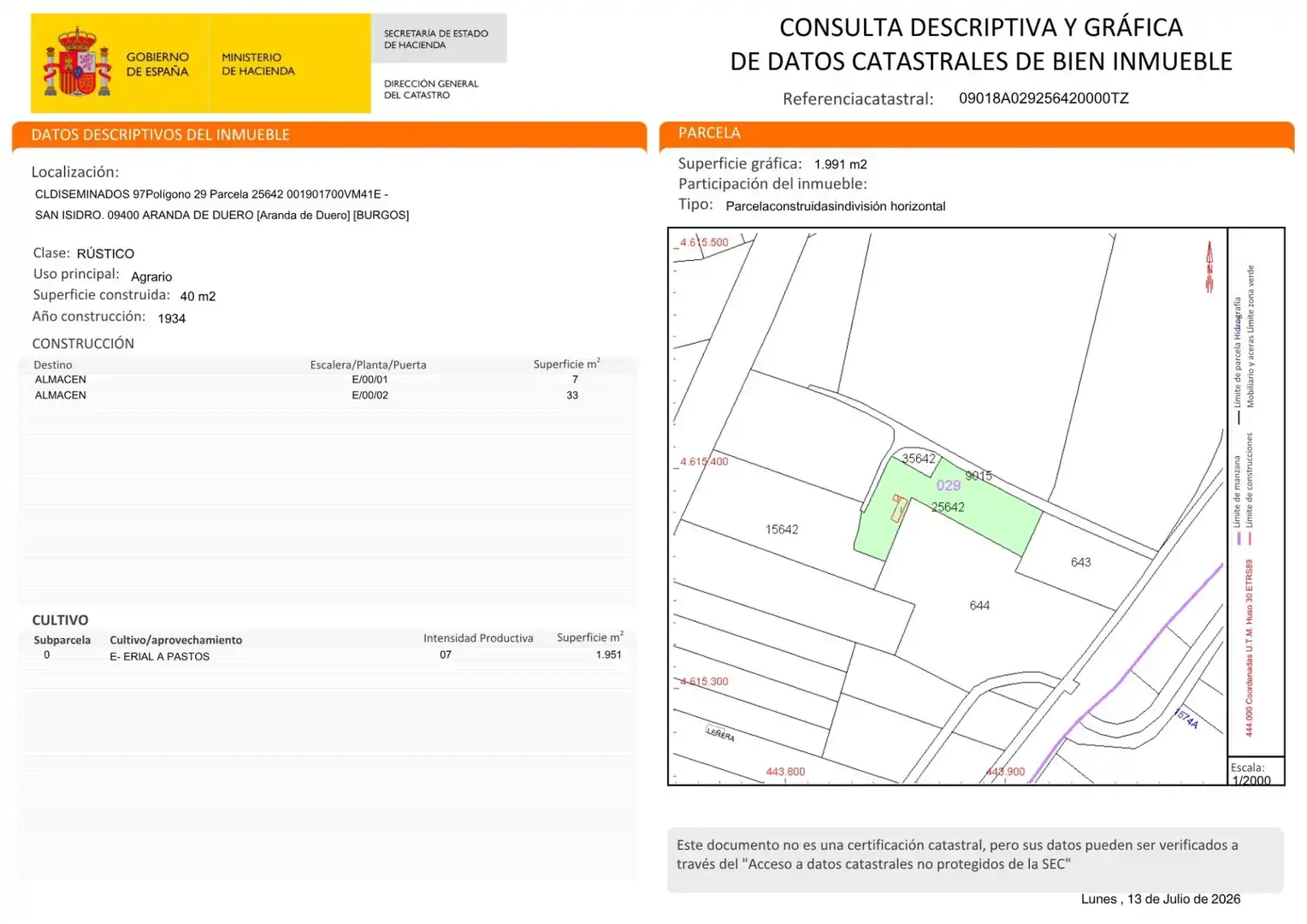 Terreno rústico en venta en BU-910 108, imagen 5