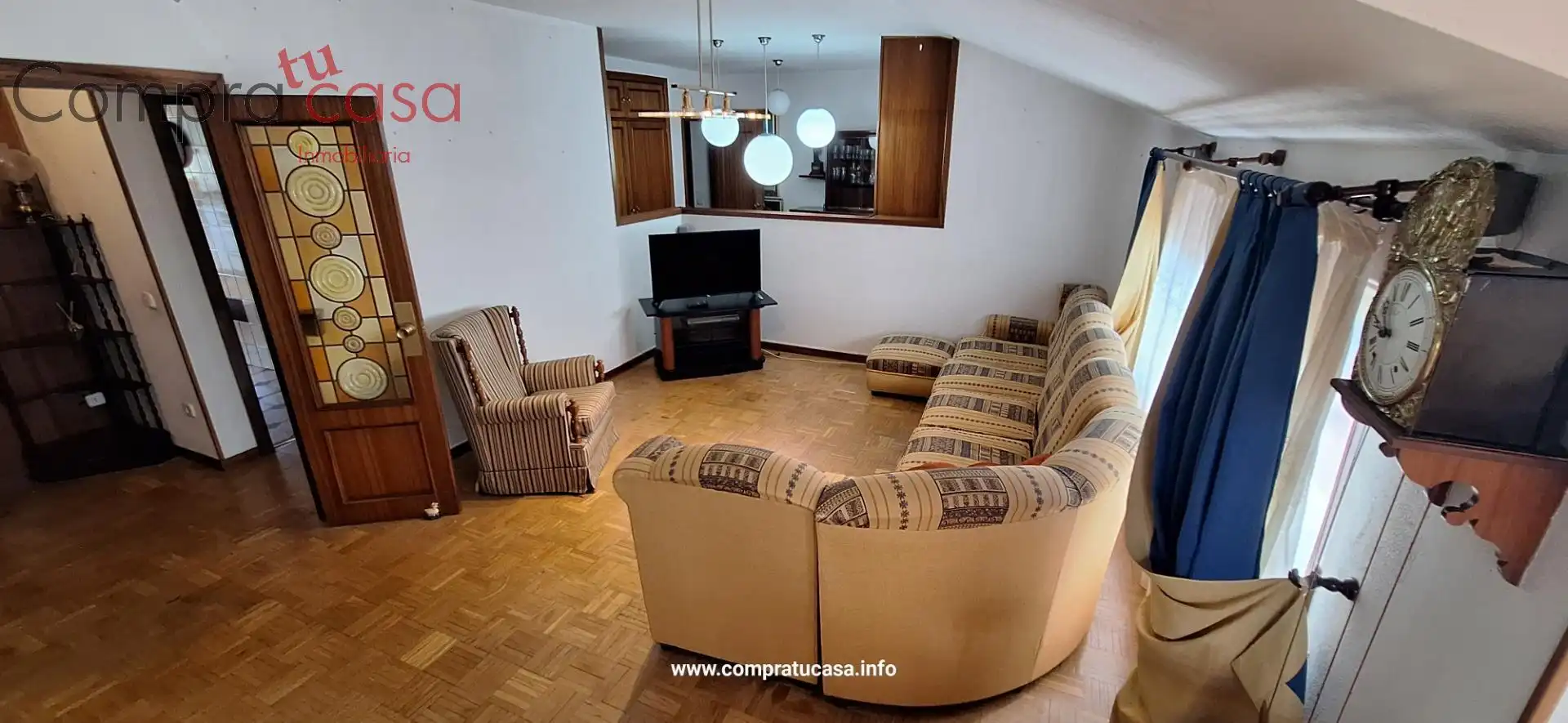 Living room of Attic for sale in Segovia  with Heating, Parquet flooring and Terrace