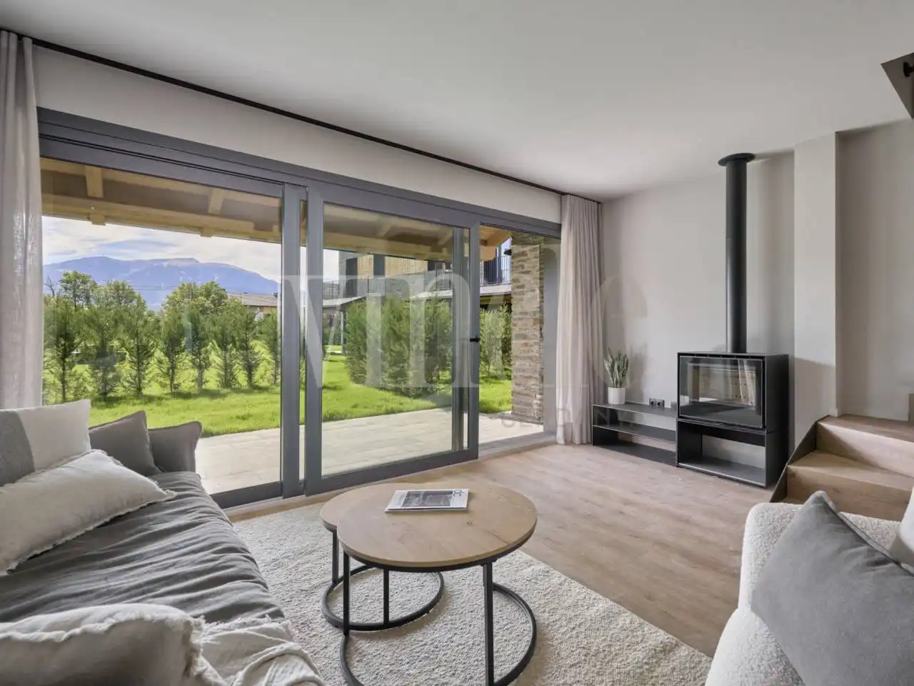 Living room of Detached homes for sale in Bolvir  with Private garden, Parquet flooring and Community pool