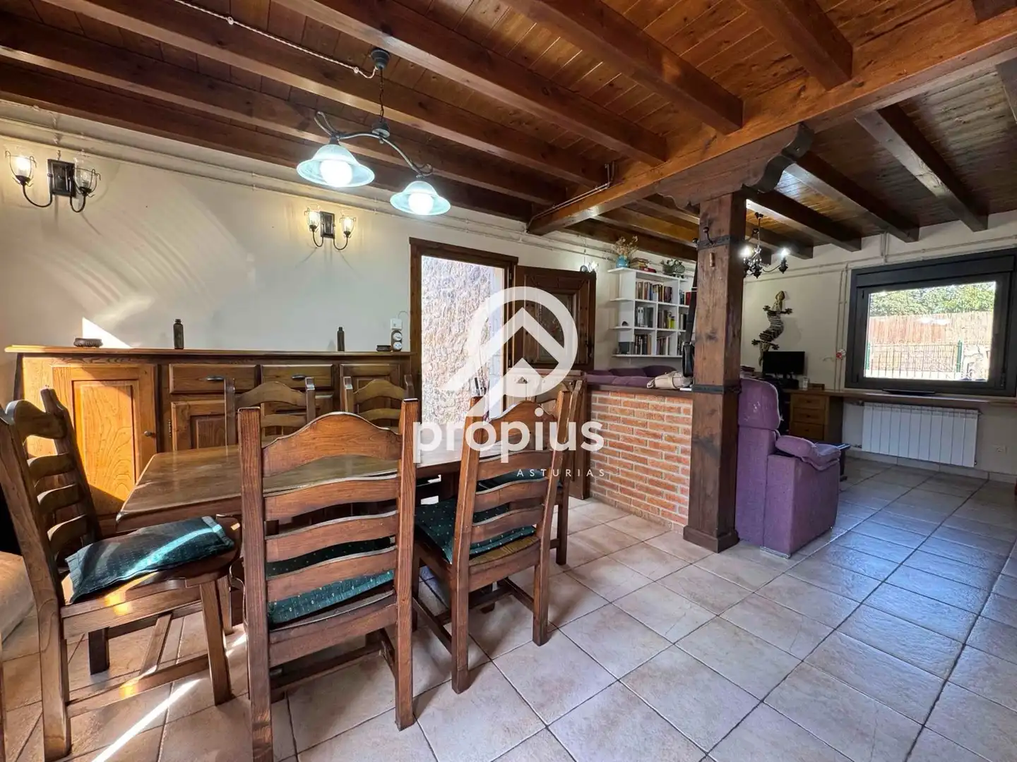 Dining room of Houses for sale in Llanes  with Heating, Private garden and Parquet flooring