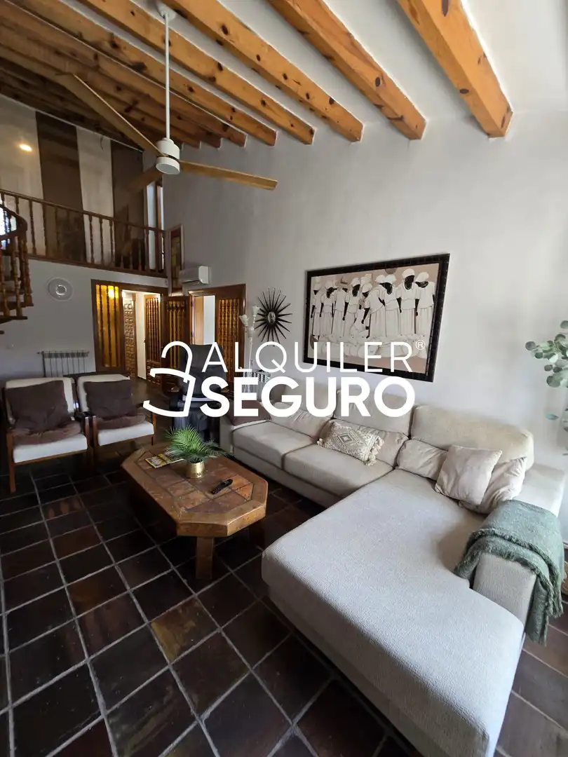 Living room of Houses for rent in Nuevo Baztán  with Air Conditioner, Heating and Terrace
