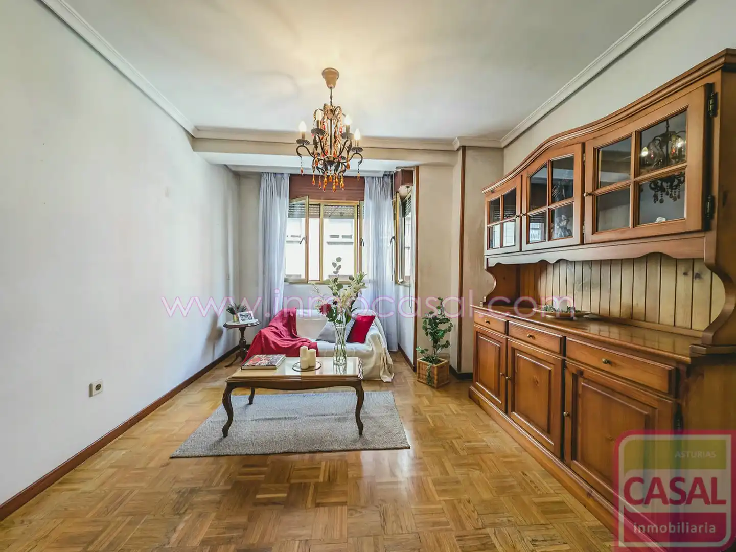 Living room of Flat for sale in Mieres (Asturias)  with Heating, Terrace and Furnished