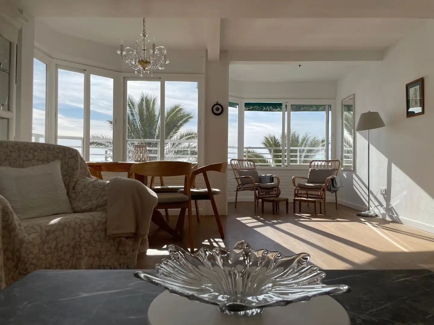 Menjador de Apartament de lloguer en Torrevieja amb Aire condicionat, Calefacció i Moblat