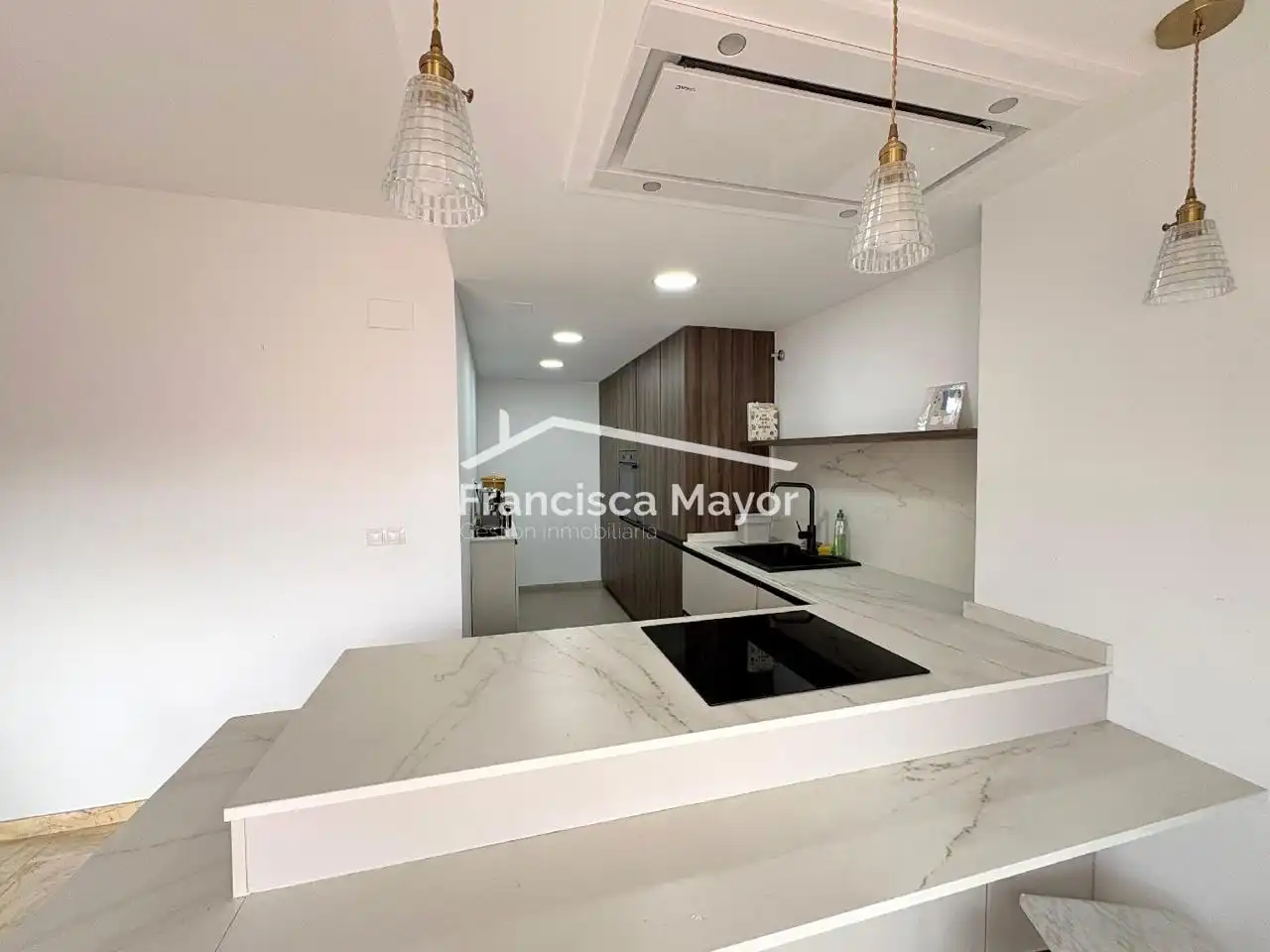 Cuina de Dúplex en venda en Valencia amb Aire condicionat i Terrassa