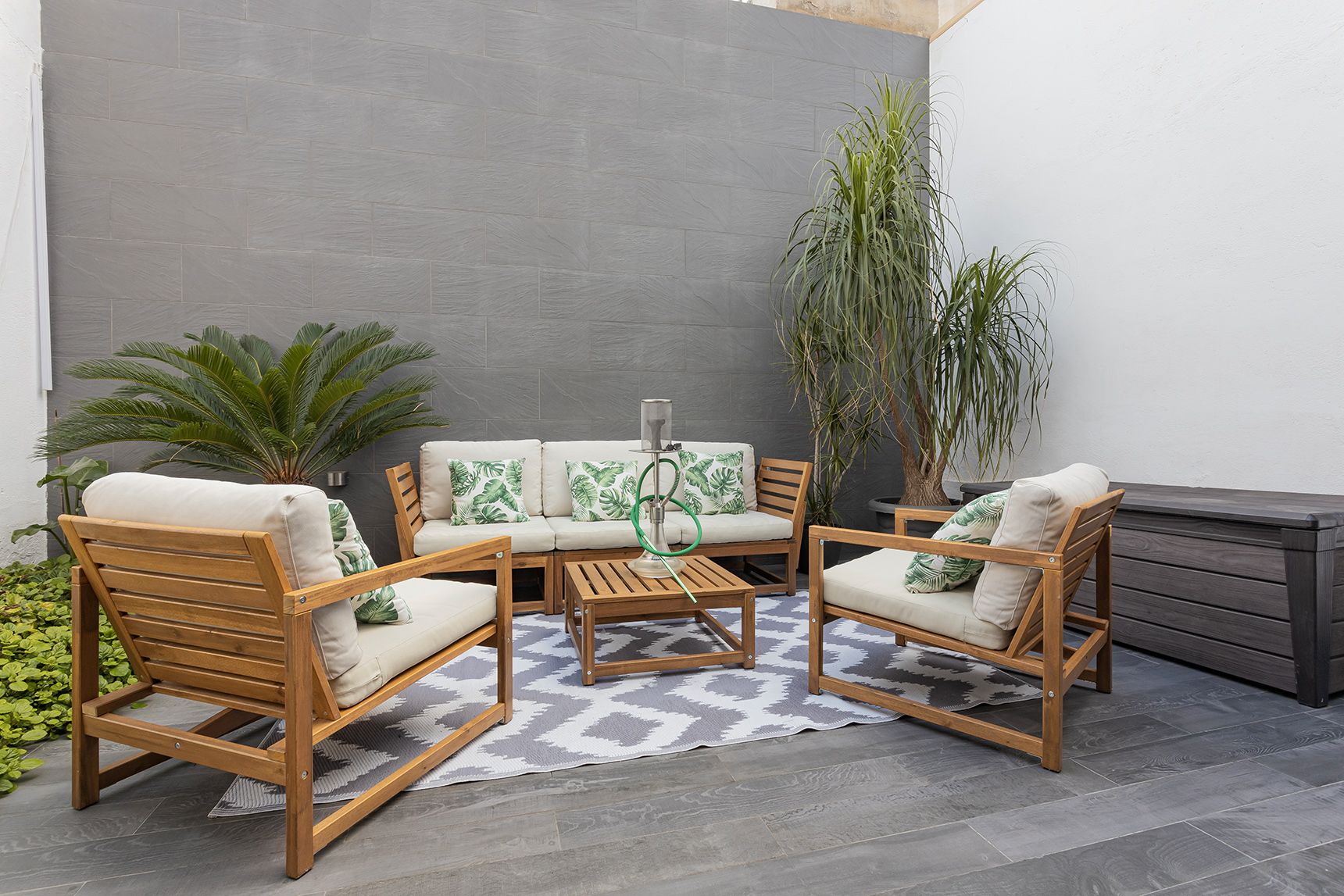 Terrace of Planta baja for sale in  Barcelona Capital  with Air Conditioner, Heating and Parquet flooring