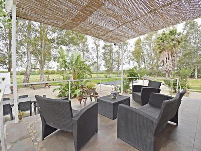 Terrace of Country house for sale in Jerez de la Frontera  with Air Conditioner, Swimming Pool and Alarm