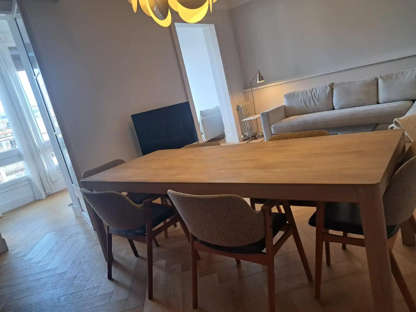 Menjador de Pis en venda en Barcelona amb Aire condicionat, Calefacció i Parquet
