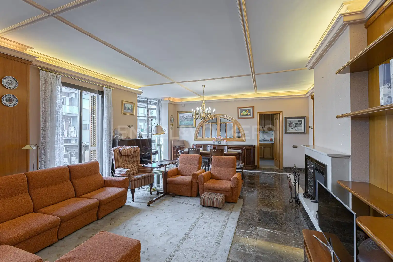 Sala d'estar de Àtic en venda en Barcelona amb Aire condicionat, Calefacció i Terrassa