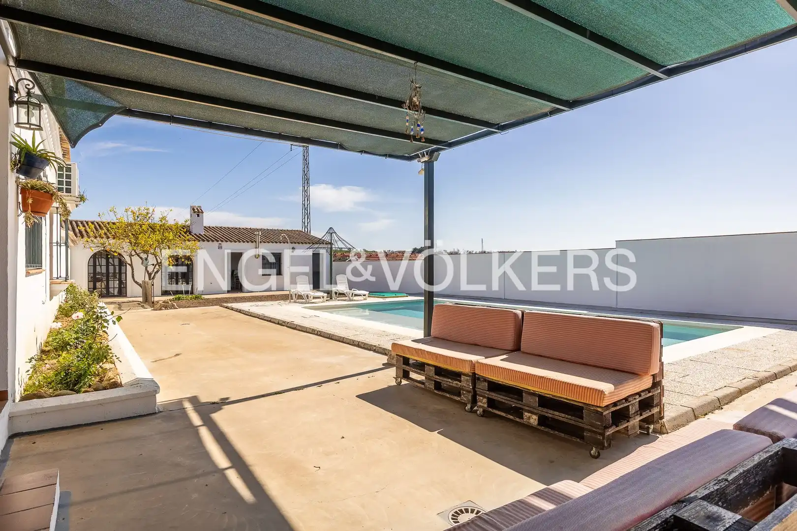 Terraza de Casa o chalet en venta en Castilleja del Campo con Aire acondicionado, Calefacción y Jardín privado