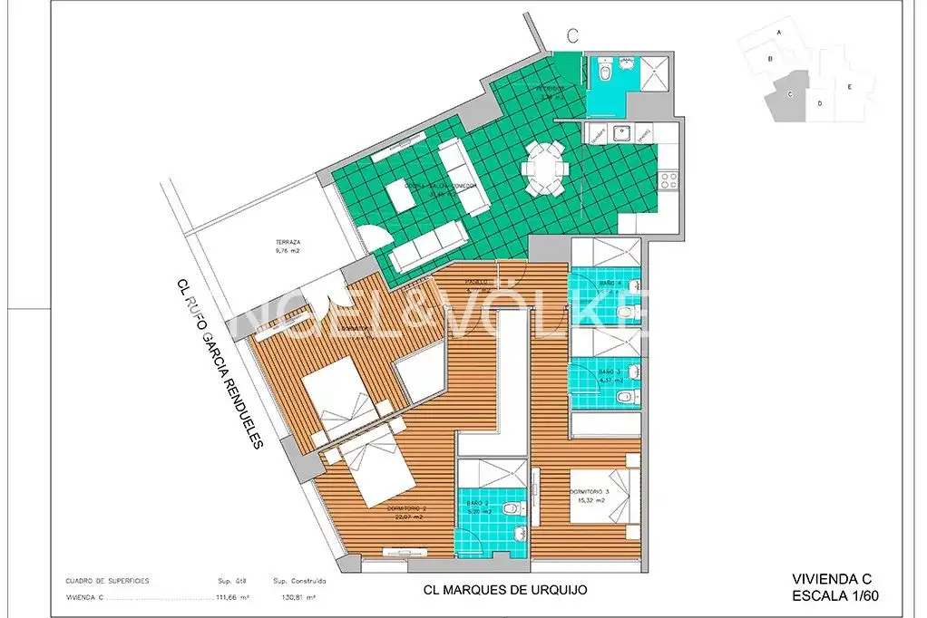 Vista exterior de Piso en venta en Gijón  con Calefacción y Terraza