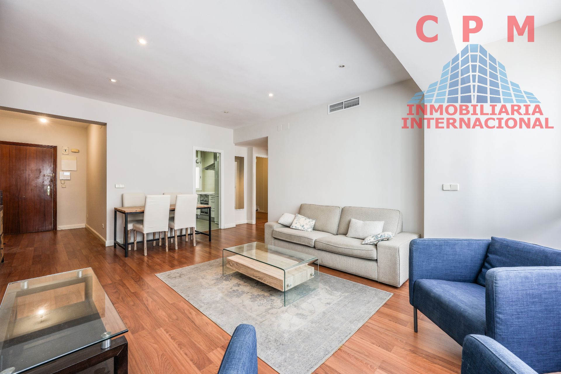 Sala d'estar de Pis de lloguer en  Madrid Capital amb Aire condicionat, Calefacció i Parquet