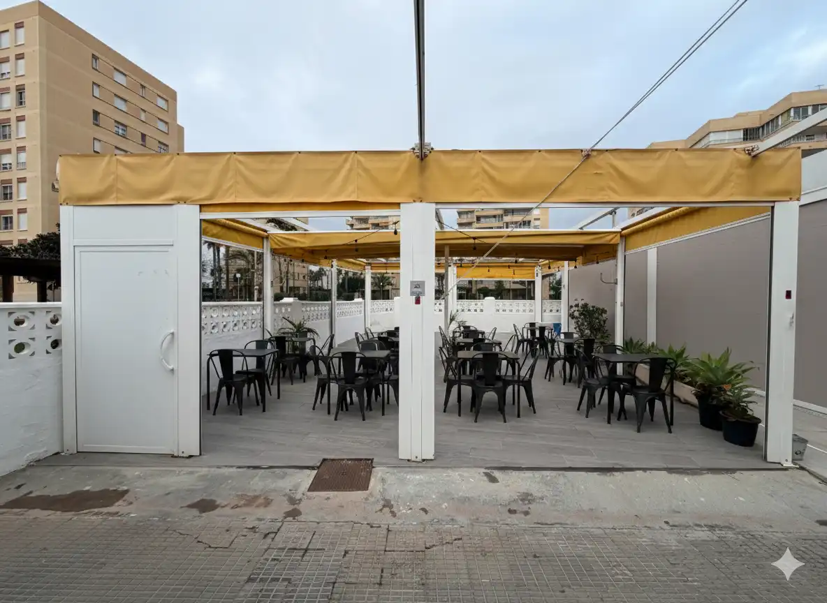 Terraza de Local en venta en Alicante / Alacant con Aire acondicionado, Terraza y Amueblado