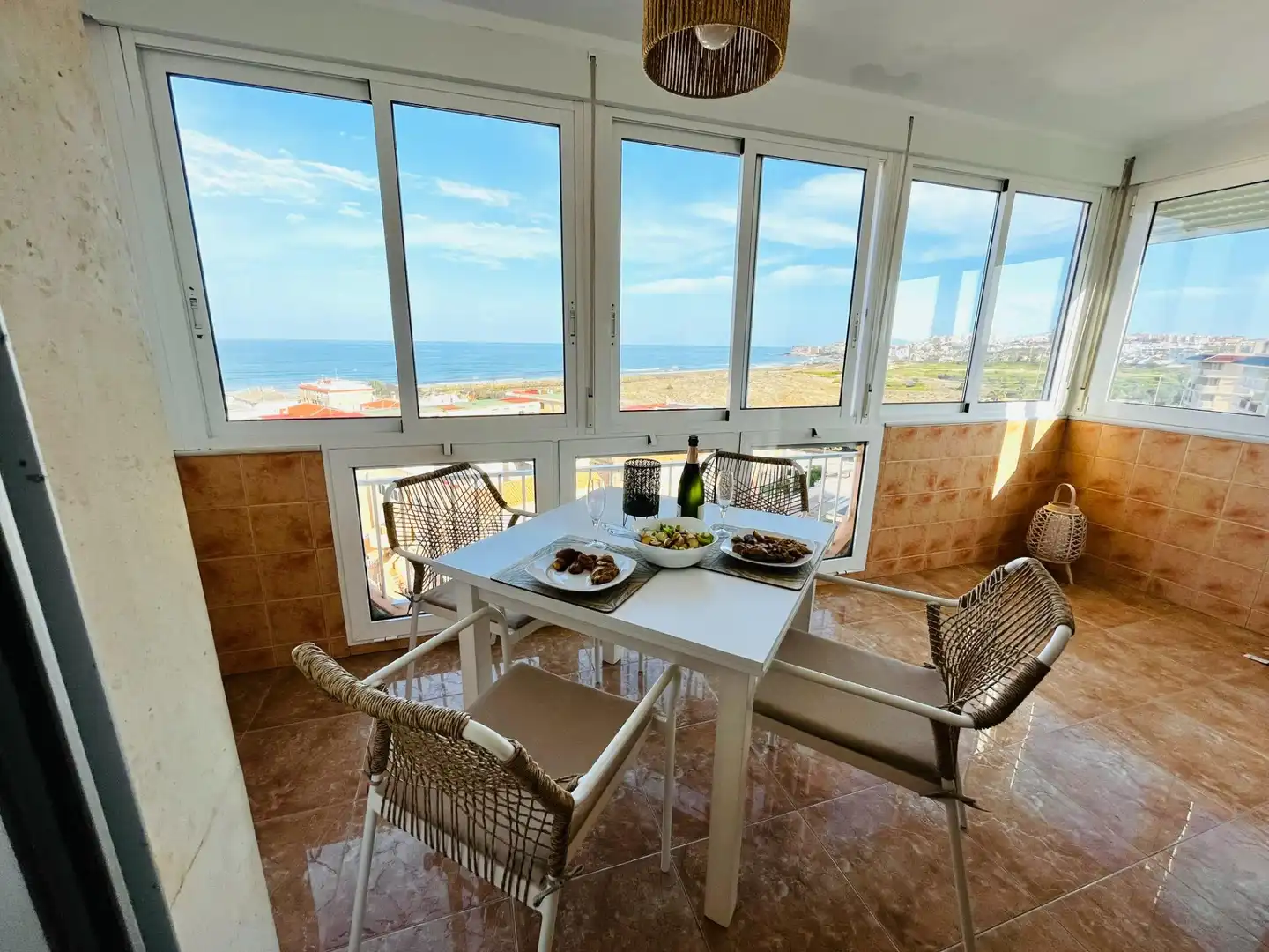 Terrace of Apartments for rent in Torrevieja  with Air Conditioner, Private garden and Terrace