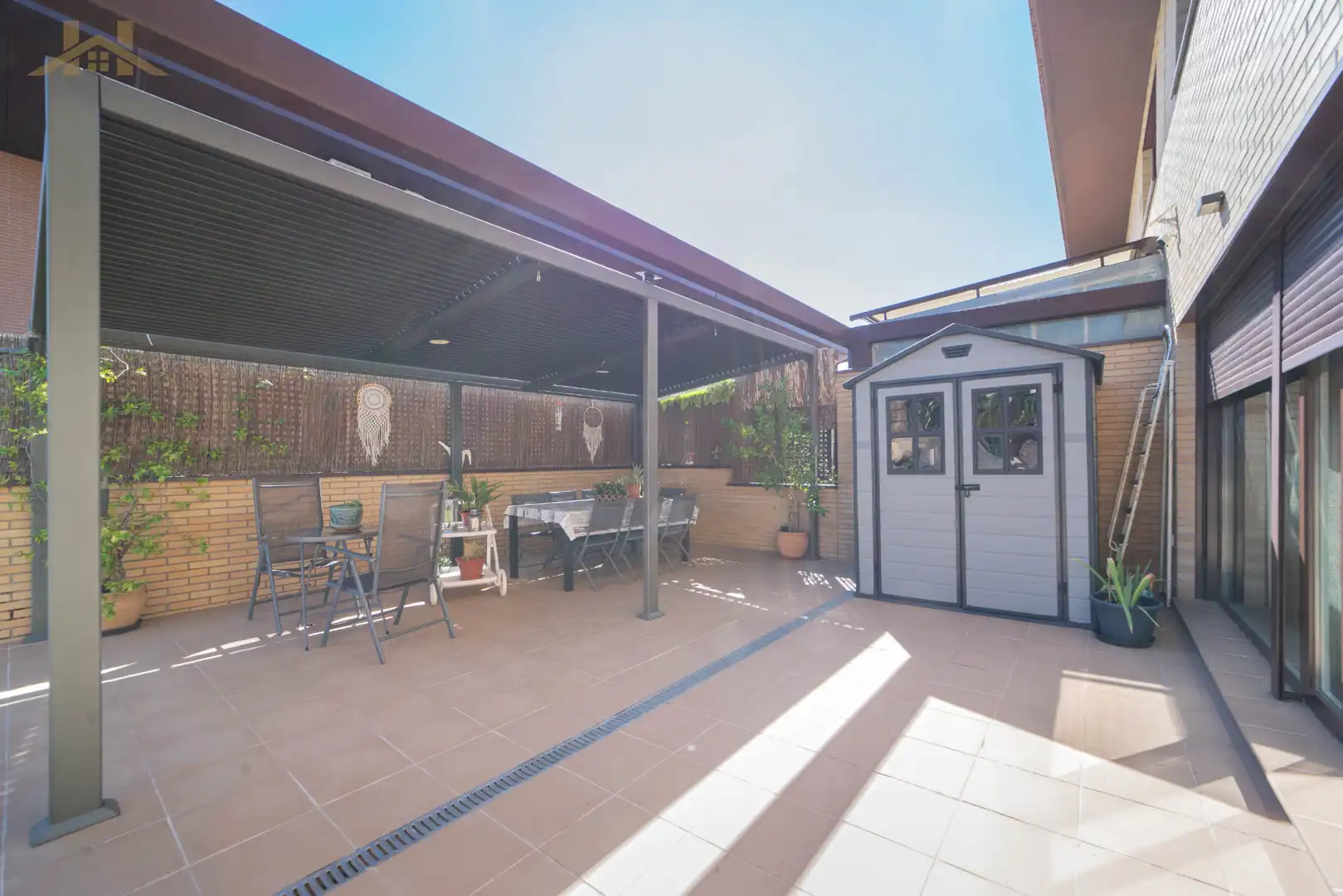 Terrace of Detached homes for sale in Villaviciosa de Odón  with Air Conditioner, Heating and Private garden