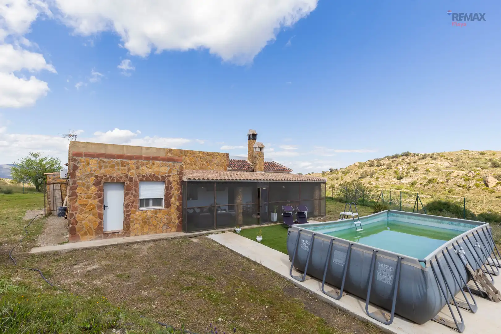 Swimming pool of Country homes for sale in Bédar  with Air Conditioner, Private garden and Terrace