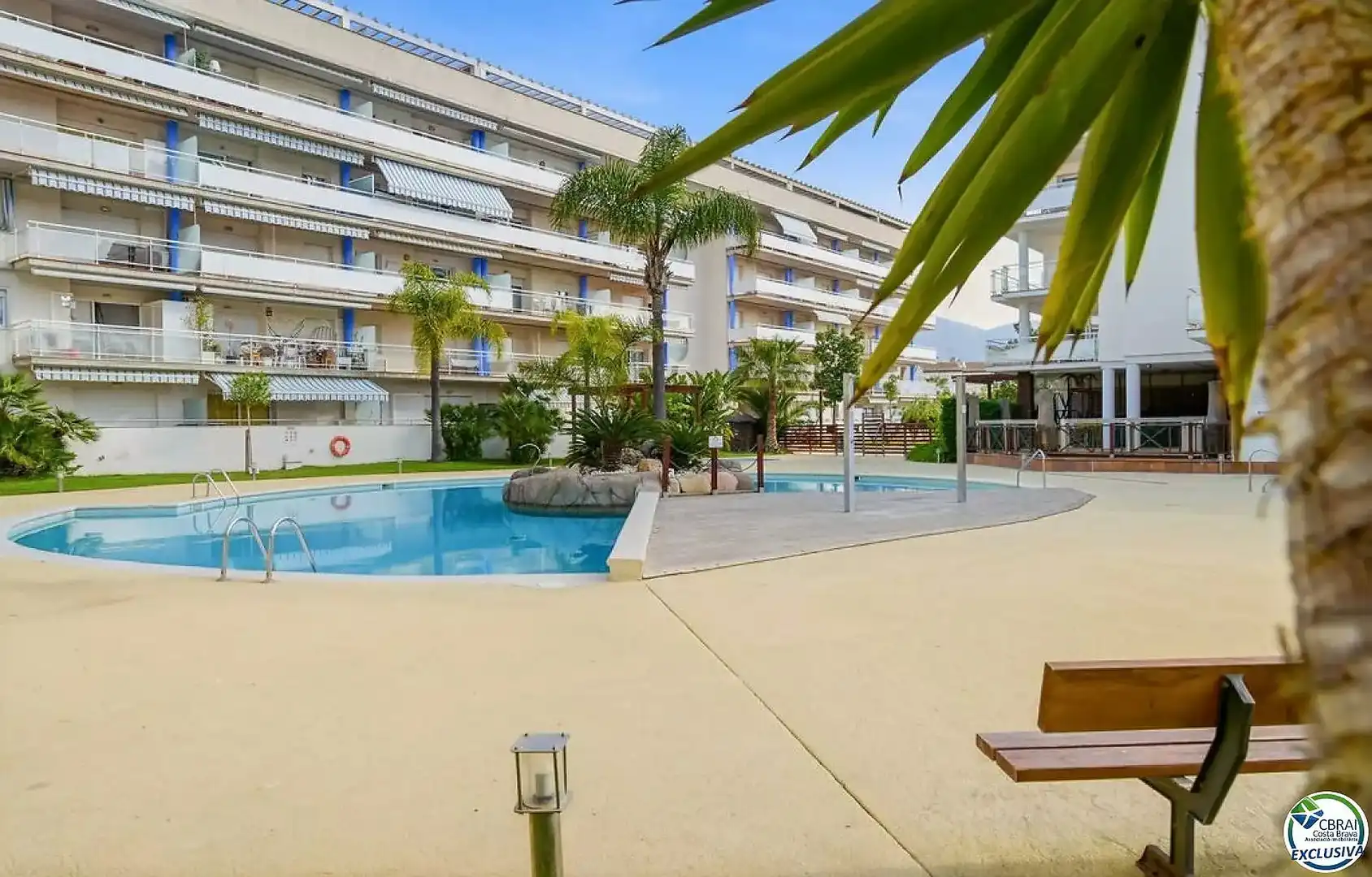 Swimming pool of Apartments for sale in Roses  with Air Conditioner, Heating and Terrace