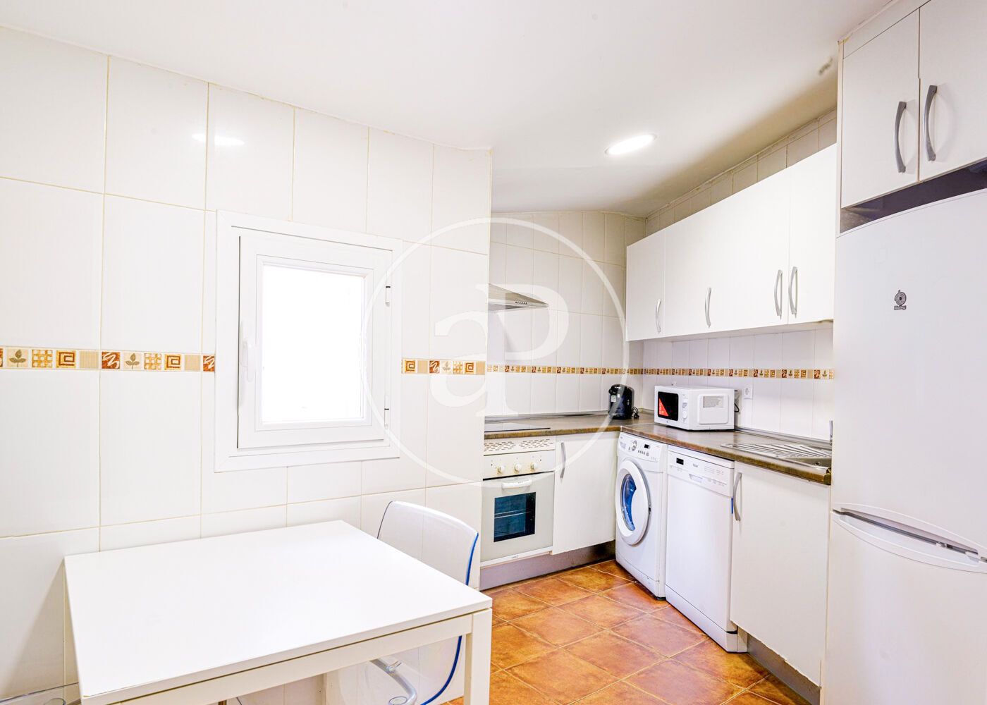 Kitchen of Flat for sale in  Madrid Capital  with Air Conditioner, Heating and Furnished