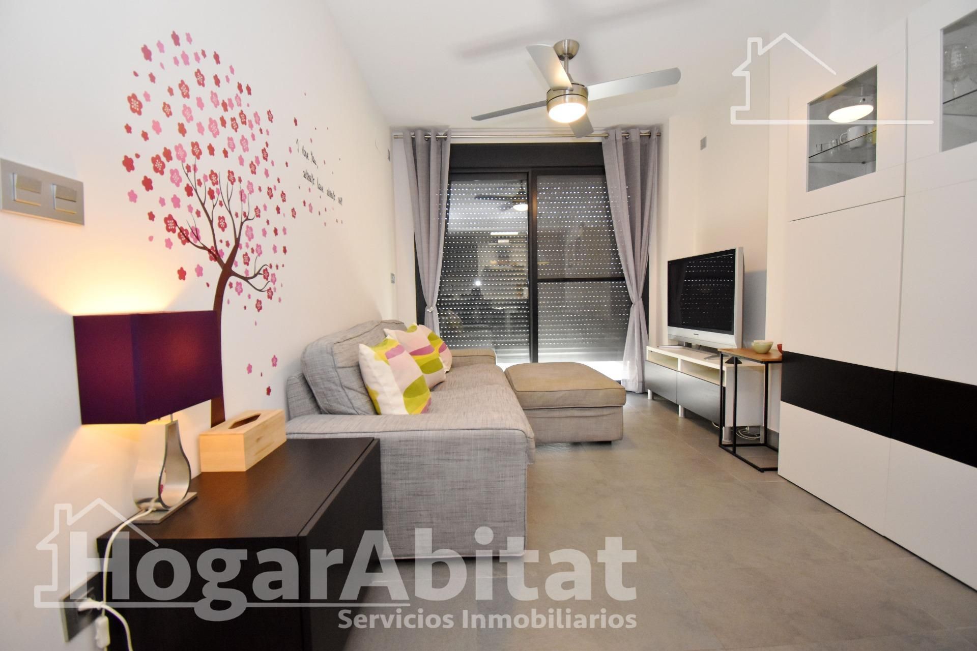 Living room of Flat for sale in Moncofa  with Air Conditioner, Private garden and Terrace