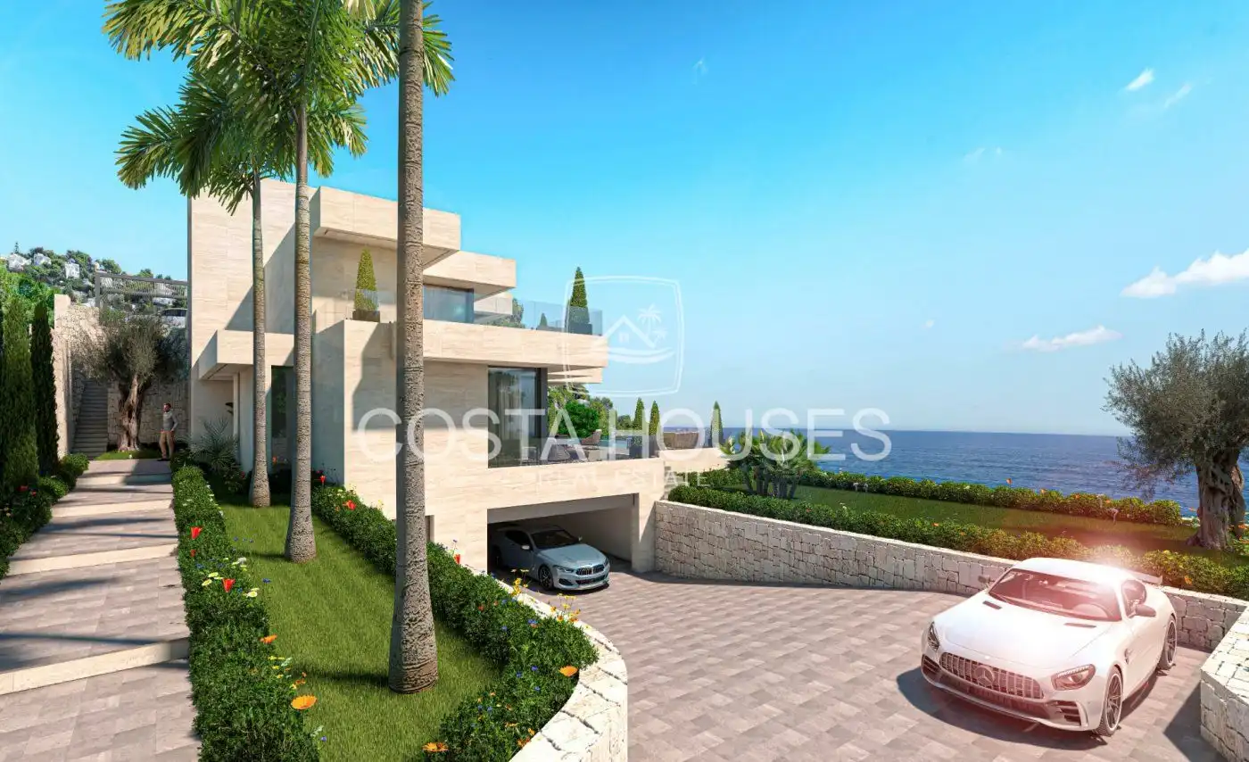 Vista exterior de Casa o xalet en venda en Jávea / Xàbia amb Aire condicionat, Jardí privat i Terrassa