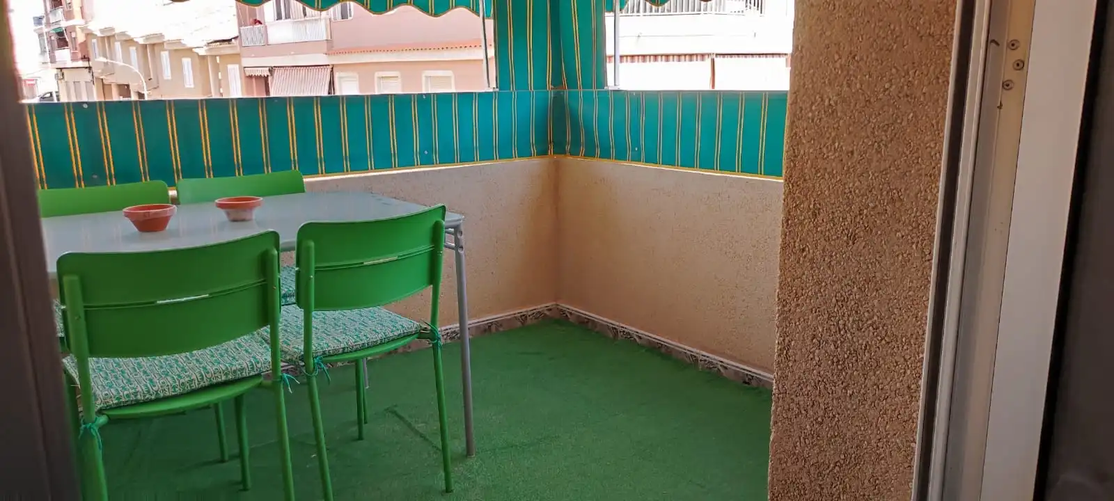 Terrace of Flat for rent in Mazarrón  with Air Conditioner, Heating and Furnished