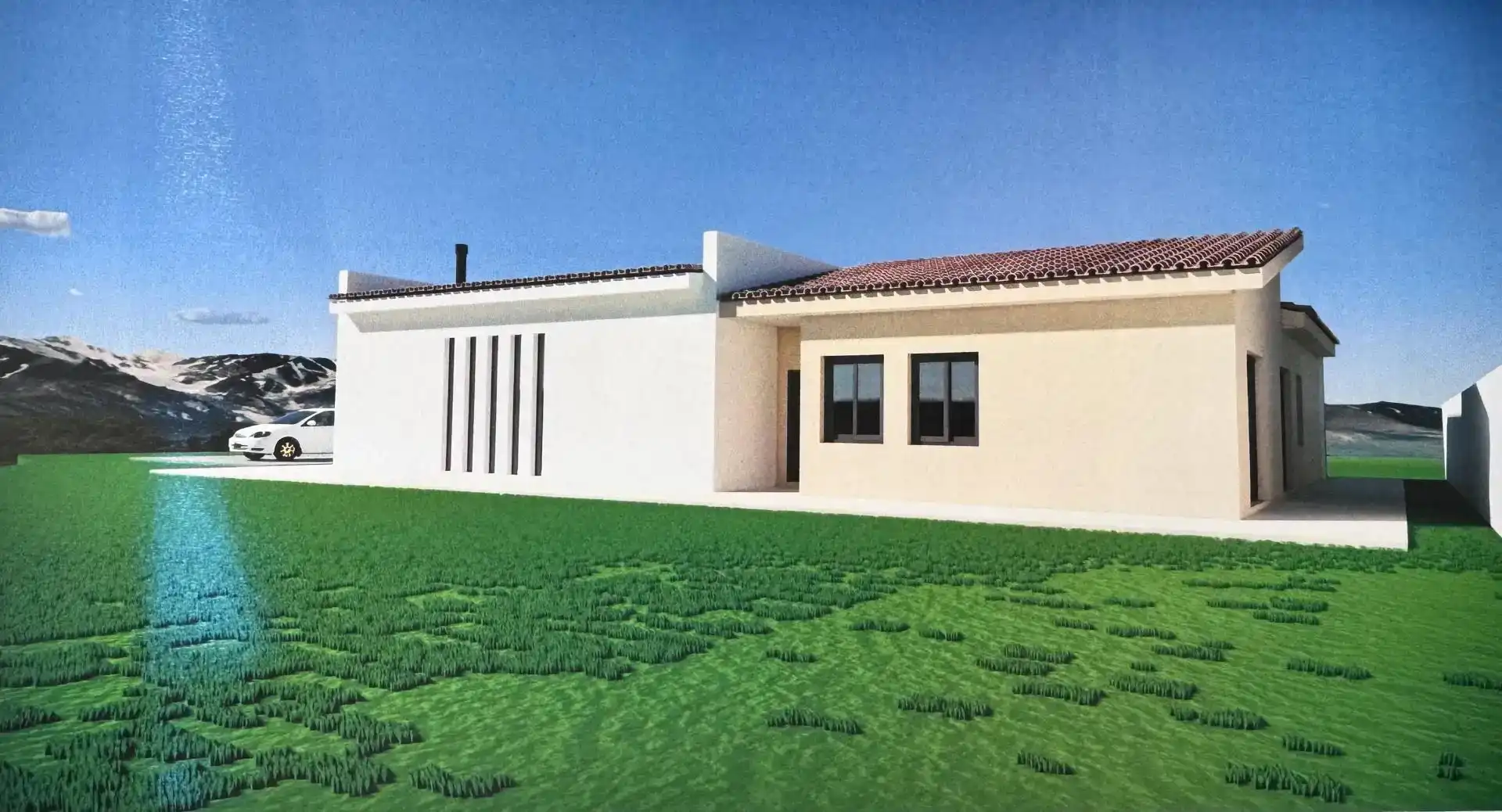 Vista exterior de Casa o chalet en venta en Vélez-Rubio con Aire acondicionado, Jardín privado y Piscina