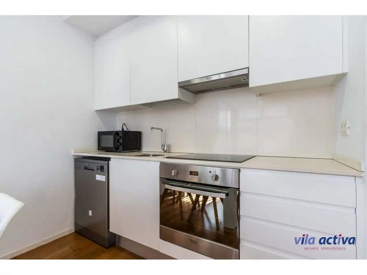 Kitchen of Flat for sale in Sabadell  with Air Conditioner, Heating and Parquet flooring