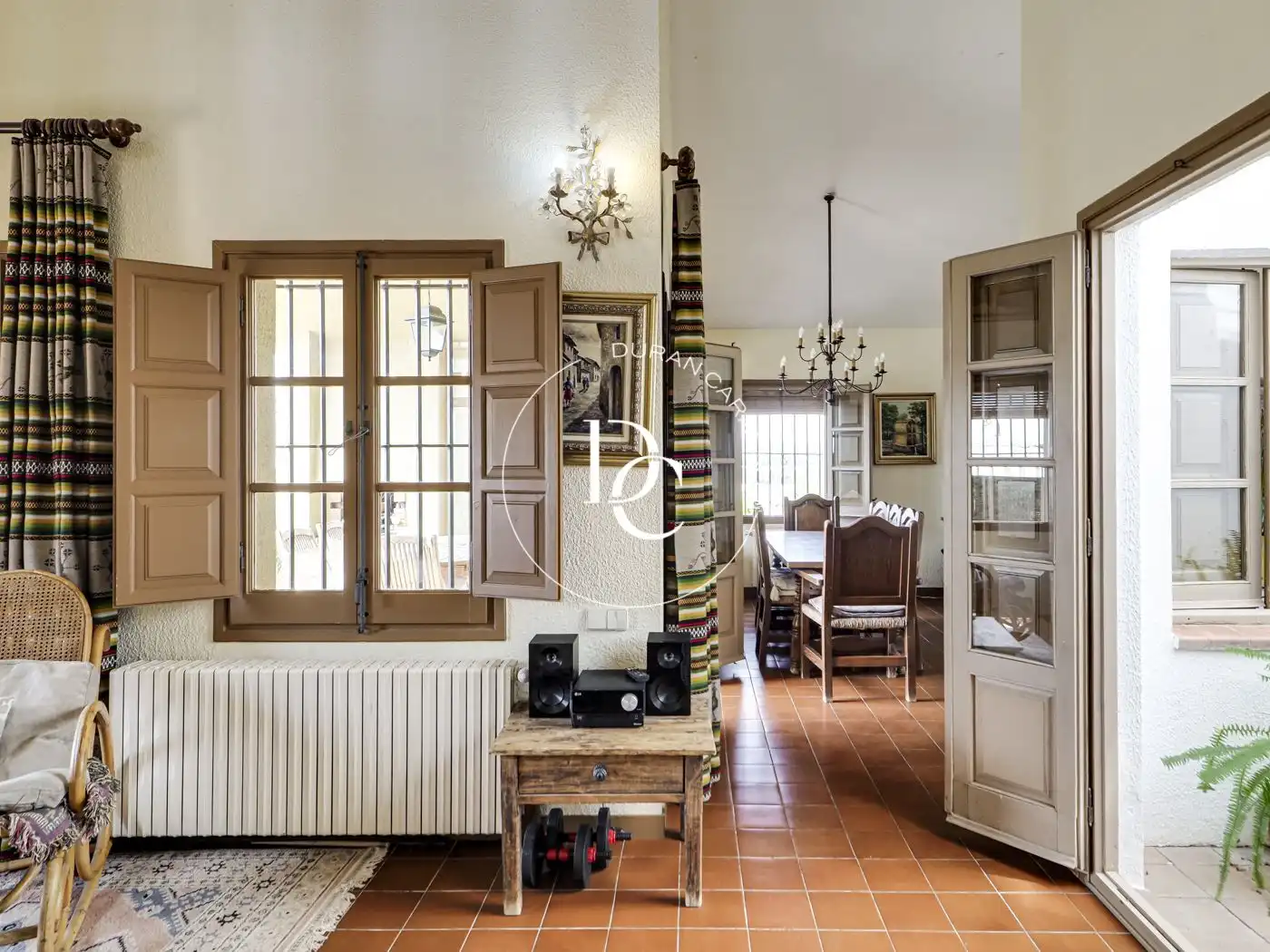 Comedor de Finca rústica en venta en Font-rubí con Calefacción, Jardín privado y Terraza