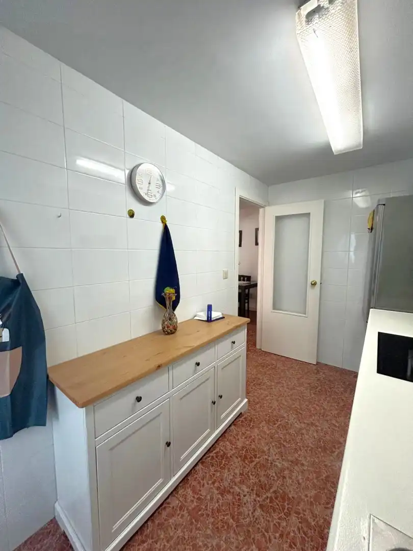 Cuina de Pis de lloguer en La Pobla de Farnals amb Aire condicionat, Jardí privat i Terrassa
