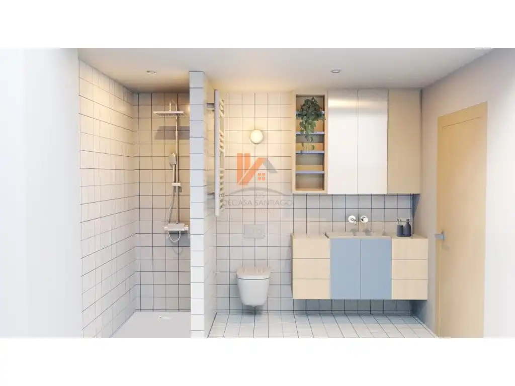 Baño de Apartamento en venta en Santiago de Compostela  con Balcón
