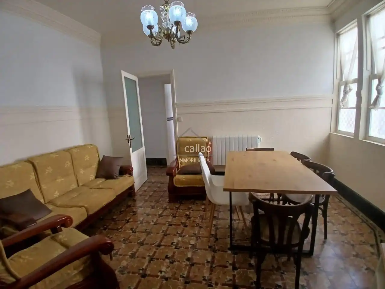 Sala de estar de Piso de alquiler en Ferrol con Calefacción y Amueblado