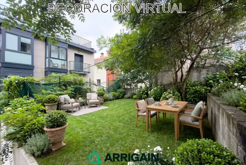 Jardín de Casa adosada en venta en Donostia - San Sebastián  con Calefacción, Jardín privado y Terraza