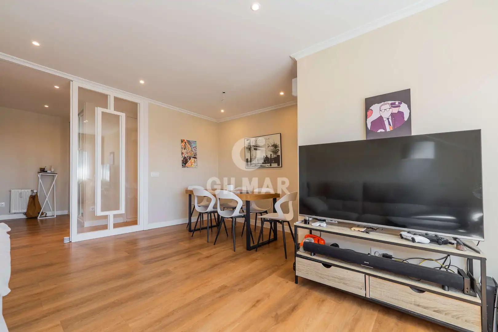 Living room of Flat for sale in Madrid  with Heating, Private garden and Swimming Pool