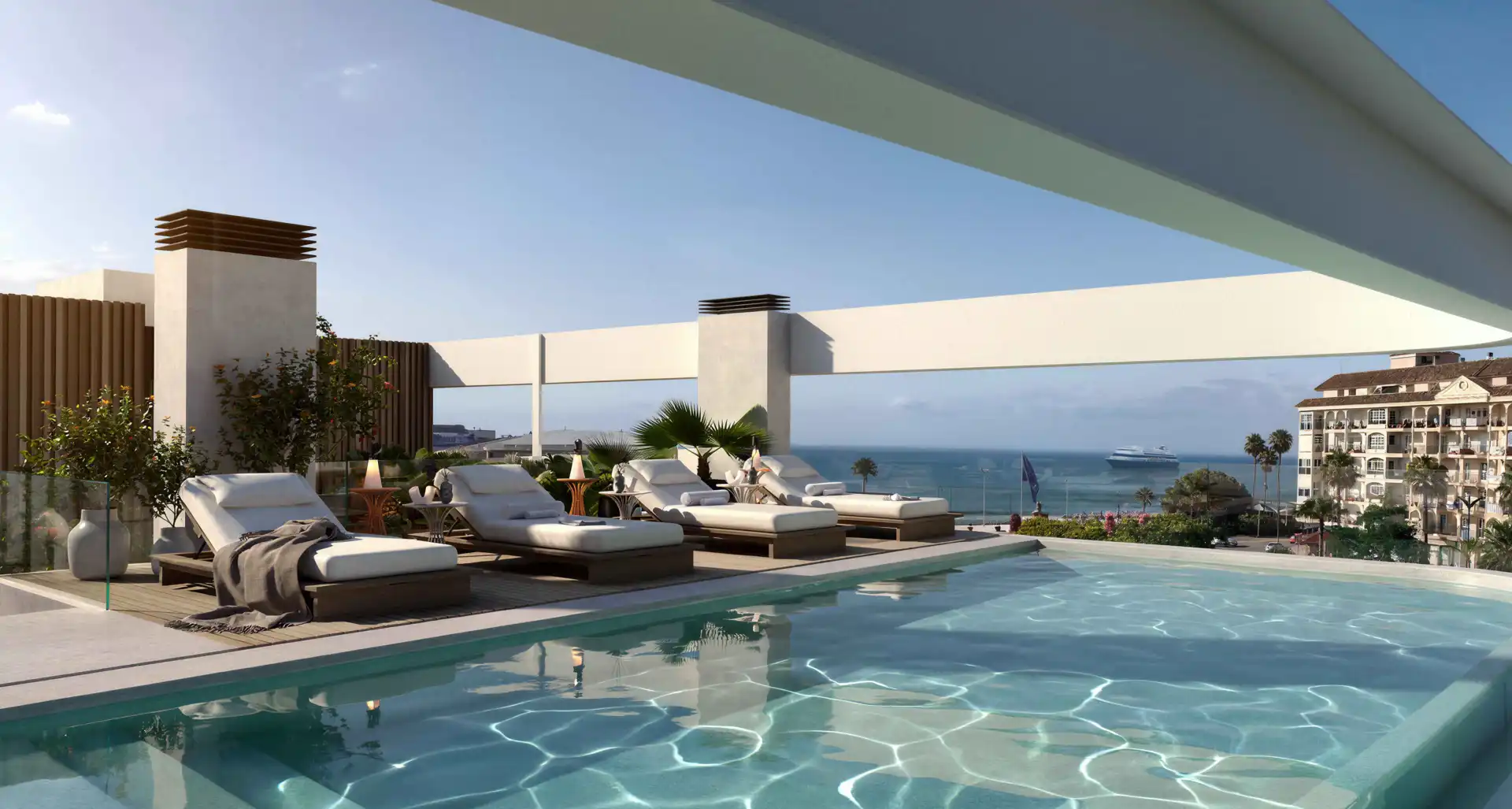 Apartament amb terrassa en venda a Estepona Pueblo