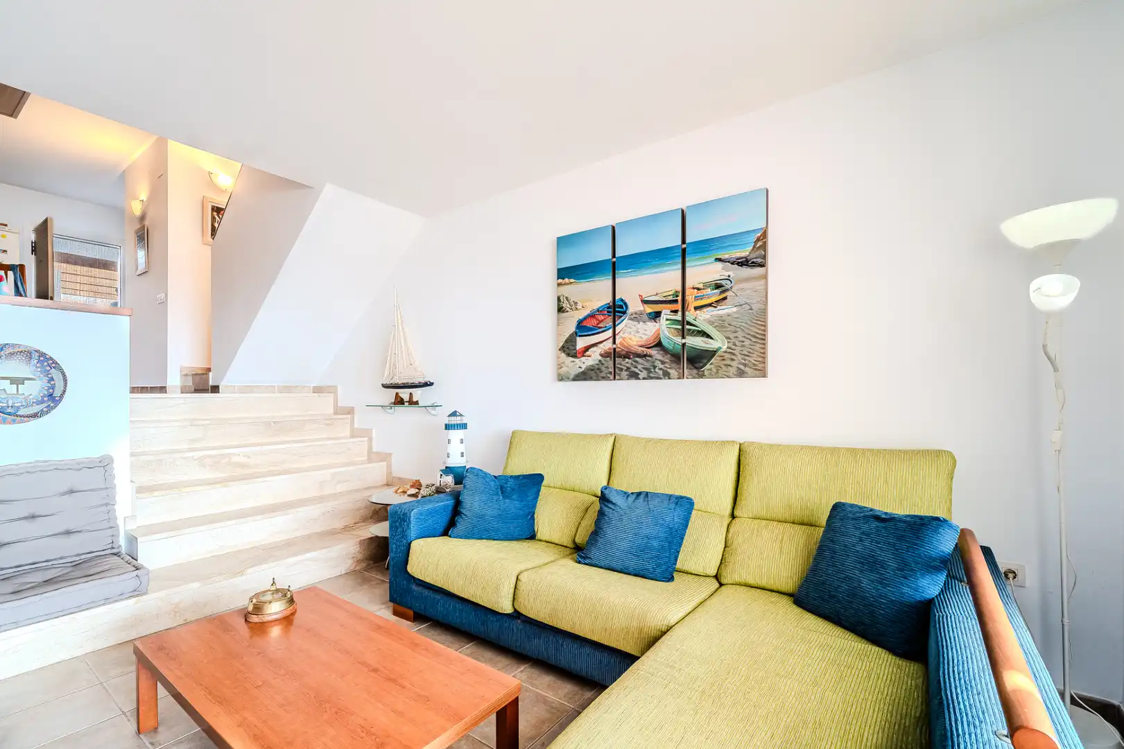 Sala de estar de Apartamento en venta en L'Ametlla de Mar  con Aire acondicionado, Terraza y Amueblado