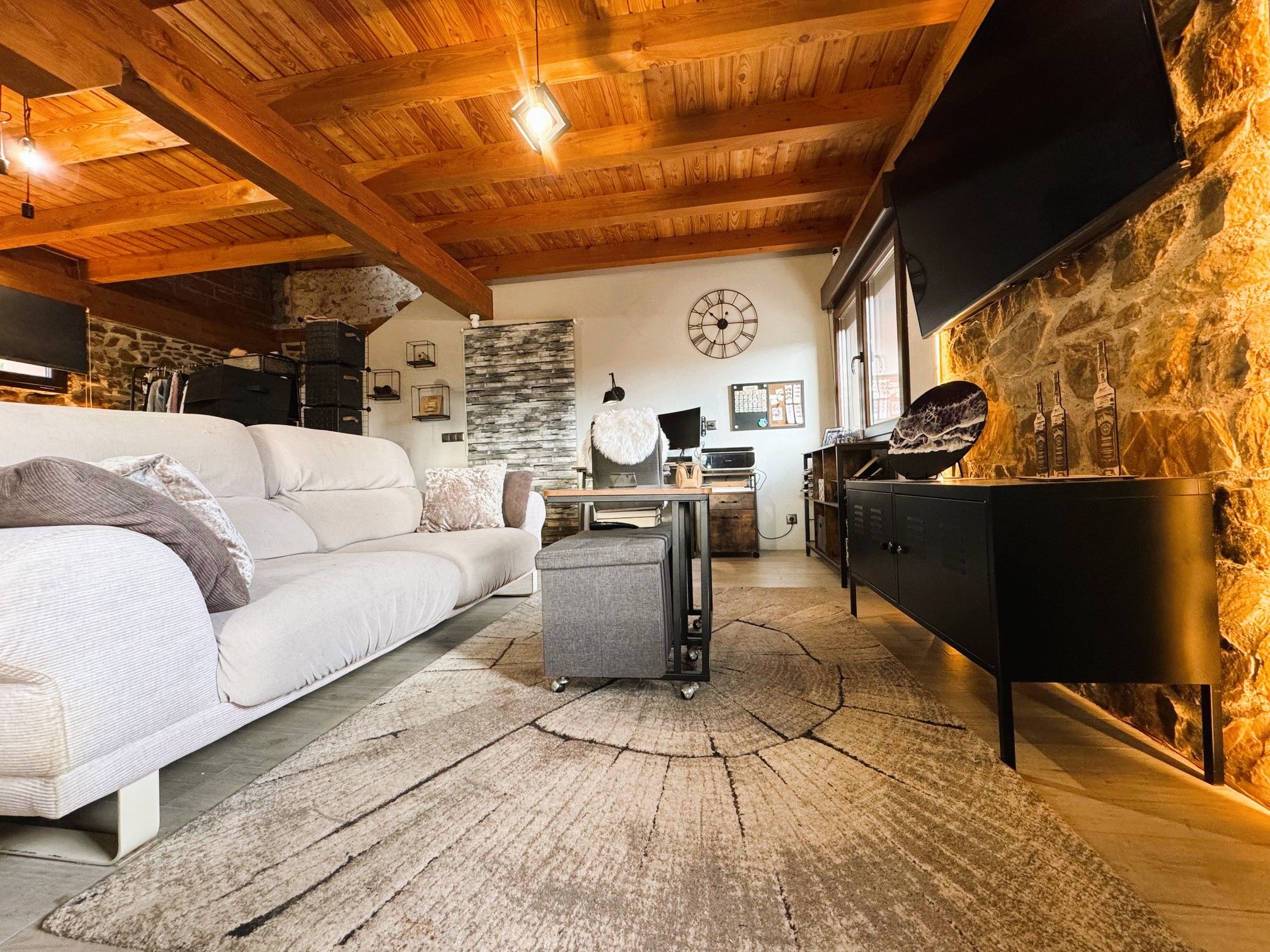 Wohnzimmer von Country house zum verkauf in Gernika-Lumo mit Heizung, Privatgarten und Parkett