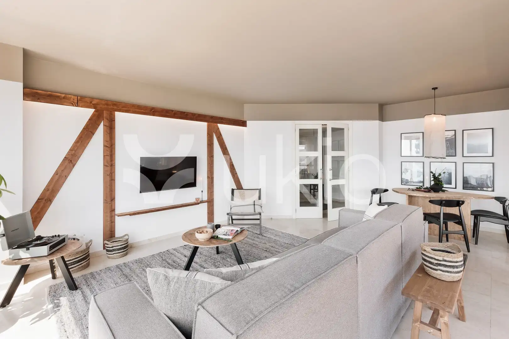 Sala d'estar de Apartament de lloguer en Barcelona amb Aire condicionat, Calefacció i Terrassa