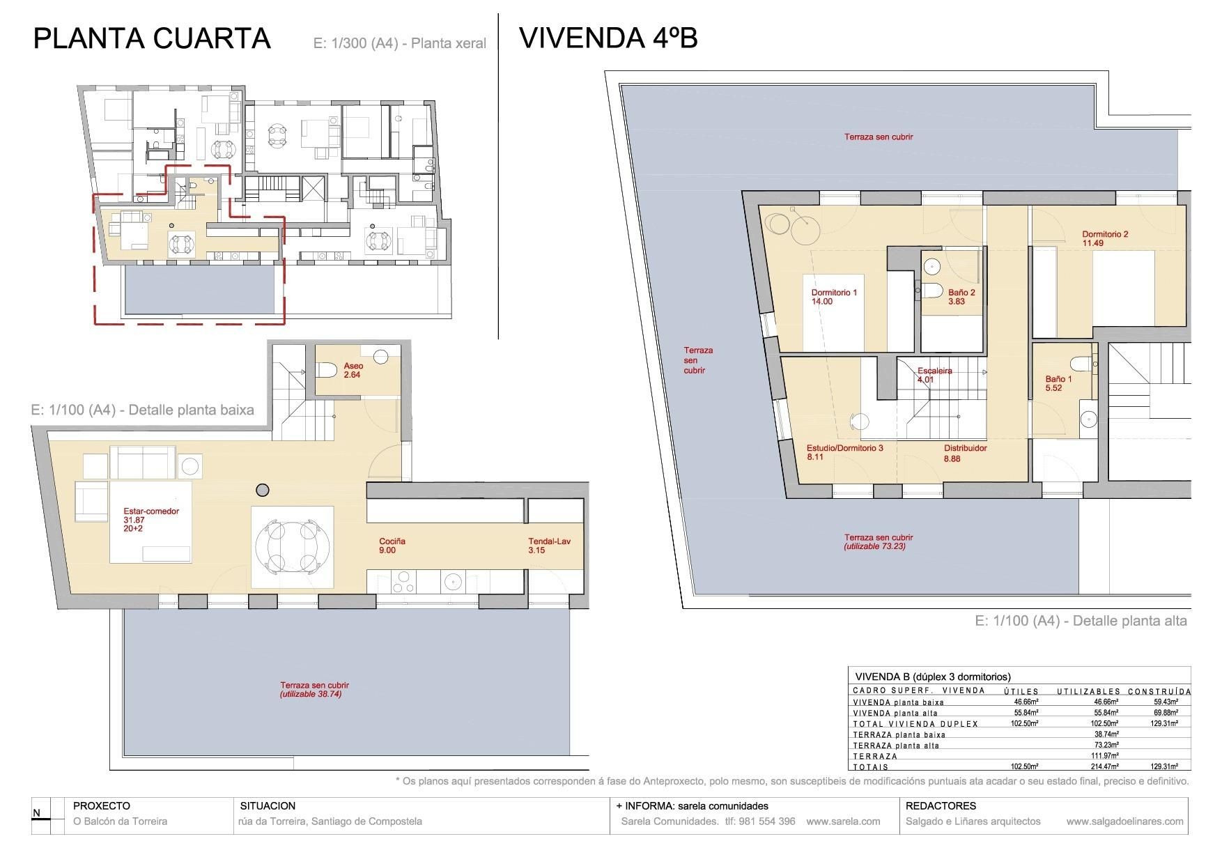 Dúplex en venta en  TORREIRA, Campus Norte - San Caetano